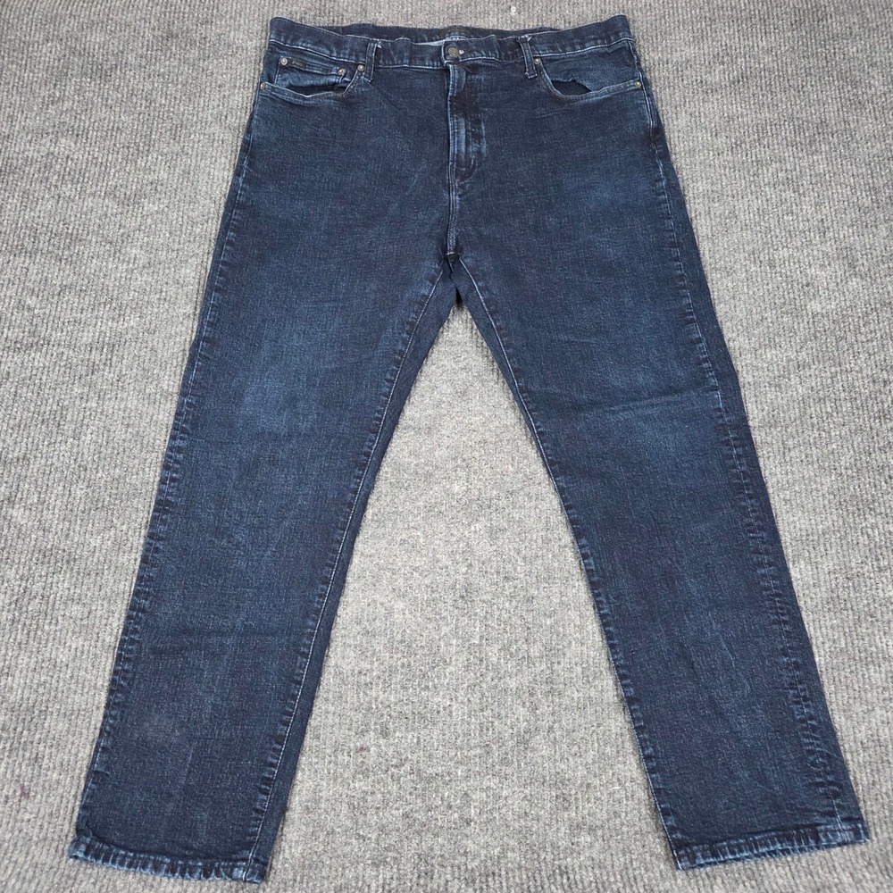 Polo Ralph Lauren Prospect Straight Jeans Mens 44x32 Dark Wash Indigo Denim